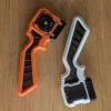 Underside view of Beyblade X Angled Skelethal Proto Launcher Grip, highlighting launcher connection points