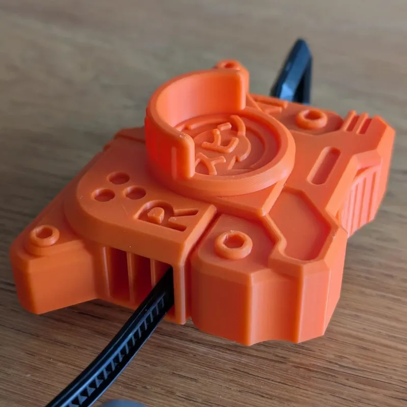 Rear vent design of Bakuten Shoot inspired Beyblade X Proto launcher skin