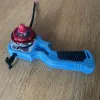 Bottom view of Bakuten Proto Launcher Grip showing one-piece 3D printable design