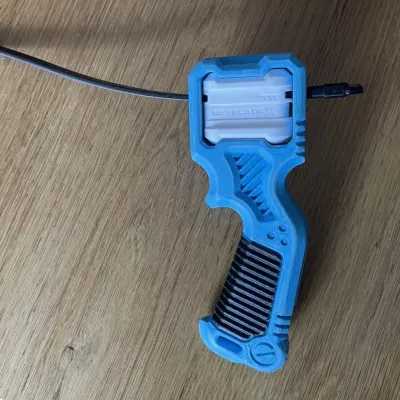 Bakuten Proto Launcher Grip, beyblade launcher 3D printed mod