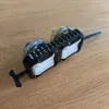 Angled view of black Beyblade X inline dual proto launcher grip