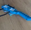 Angled view of Beyblade X dual launcher grip