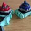 Assembly detail showing modular components of Inline Modular Dual Proto Launcher Grip