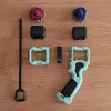 Exploded view of Inline Modular Dual Proto Launcher Grip components for 3D printing