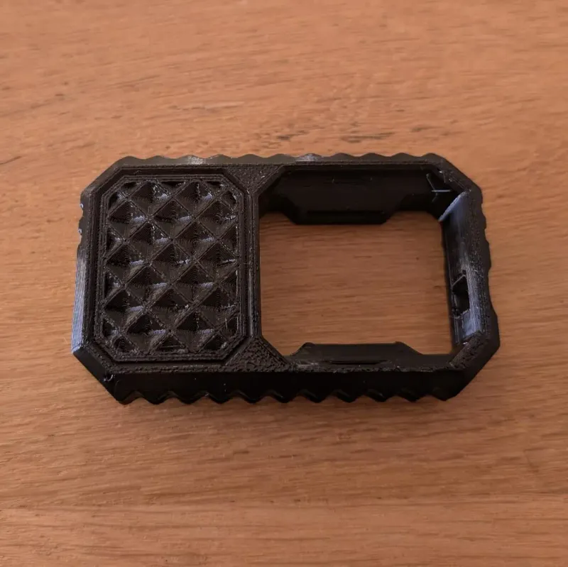 Beyblade X Inline Proto Launcher Grip bottom view with waffle anti-slip texture
