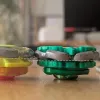 Master Draciel Remake custom Beyblade X insert front angle with heavy defensive outer ring