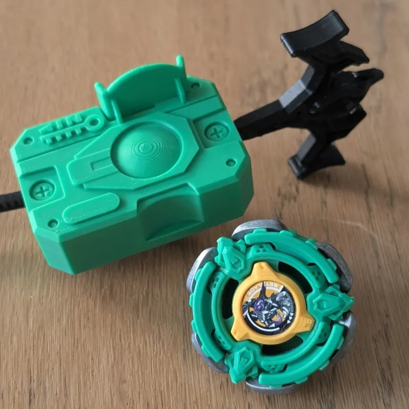 Master Draciel Remake custom Beyblade X insert front angle with heavy defensive outer ring